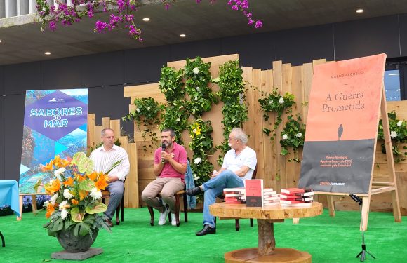 Encontro entre a cultura e a gastronomia  com a apresentação do livro “A Guerra prometida” de Marco Pacheco e Showcooking com o Gastrónomo António Cavaco (c/áudio)