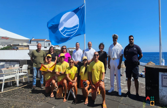 4 zonas balneares da Graciosa com Bandeira Azul hasteada