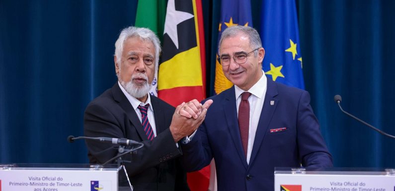 José Manuel Bolieiro e Xanana Gusmão confirmam parceria estratégica entre Açores e Timor-Leste