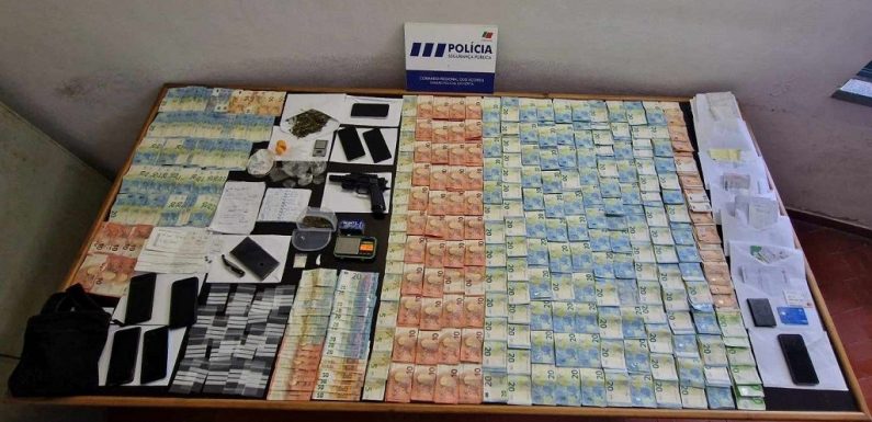 Apreensão de 26 mil euros suspeito de tráfico de estupefacientes na Horta