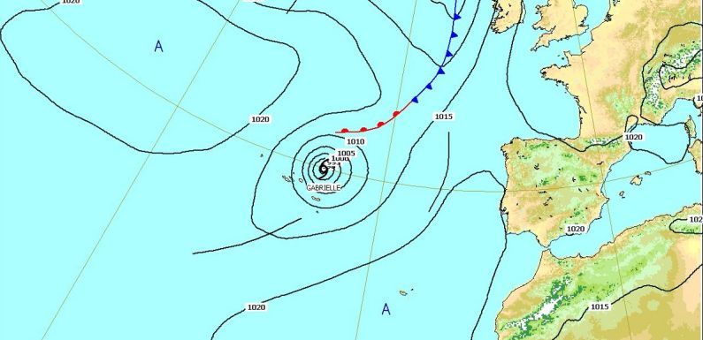 Passagem do ciclone pós-tropical Gabrielle continuará a afetar estado do tempo nos Açores
