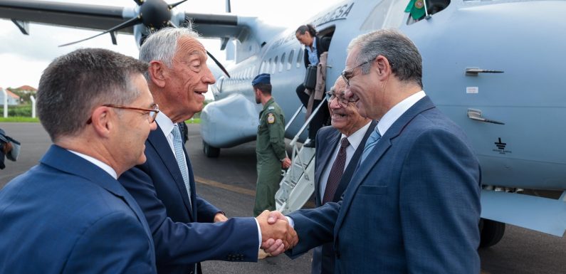 José Manuel Bolieiro sublinha papel estratégico dos Açores na receção ao Presidente da República